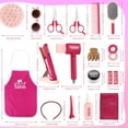 thumbnail image 4 of Pretend Hair Salon Toys for Girls,Pretend Makeup for Toddlers Dress Up Beauty Salon Set Stylist Kit with Hair Dryer Apron Curling Flat Scissors Accessories Girl Gifts, 4 of 4