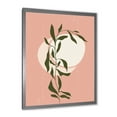 thumbnail image 2 of Designart 'Abstract Geometrical Moon and Sun With Leaf VI' Modern Framed Art Print, 2 of 4