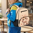 thumbnail image 2 of Uorisanigo Cute Cat Print School Backpack for Girls Hiking Vacation, Large Capacity Elementary Daypack with Side Pocket, Breathable Lightweight for Ages 6-8, 2 of 7