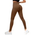thumbnail image 2 of High Waisted Leggings for Women JIANLAI Seamless High Waist Yoga Leggings Ribbed Knit Full Length Workout Pants Soft Stretch Athletic Trousers for Gym Fitness Running Daily Casual Wear, 2 of 7