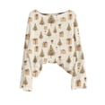 thumbnail image 4 of Chandails d'Hiver Grande Taille pour Femmes Chandails de Noël pour Femmes 2025 Col Rond Hiver Vacances Mignons Pulls Jaune Clair G, 4 of 4