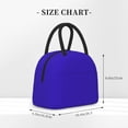 thumbnail image 2 of Defioc Darkblue Print LunchBag for Women and Men - Leakproof Cooler Tote Bag Organizer - Reusable Lunch Box for Office/Picnic/Hiking/Beach, 2 of 6