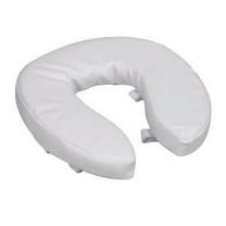 Vinyl Cushion Toilet Seat Riser ''White, Standard, 2 H (Seat), 1 Count''