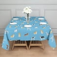 thumbnail image 3 of Kirky Hasky Dalmatian Square Tablecloth,Waterproof Square Table Cover,Wipeable Spillproof Washable Table Cover for Home Kitchen Party Decor 42"X42"(107x107cm), 3 of 6