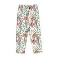thumbnail image 6 of Uemuo Lilies Flowers Pattern Women's Wide Leg Palazzo Lounge Pants with Pockets Light Weight Loose Comfy Casual Pajama Pants-XX-Large, 6 of 9