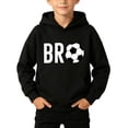 thumbnail image 2 of ZOYOEN Boys Graphic Hoodie with Pocket- Loose Fit Pullover Casual Long Sleeve Kids Sweatshirt Black Size 2 T, 2 of 8