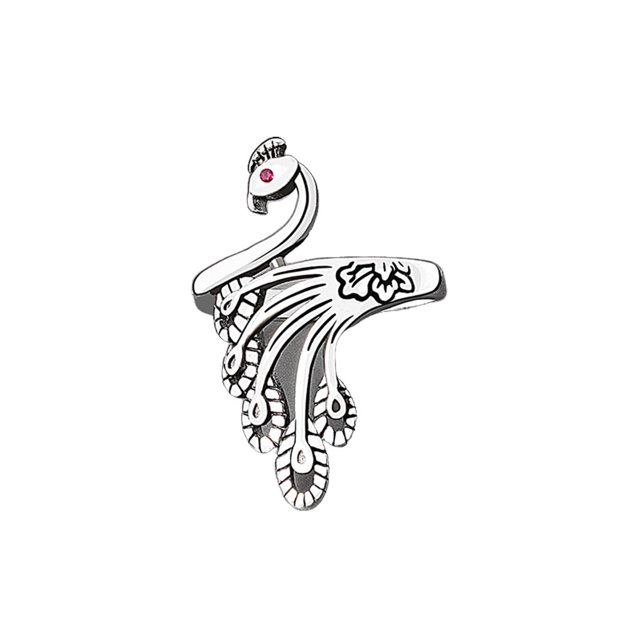 Bucle de tejer, joyería estereoscópica en forma antigua, anillo de apertura Vintage, herramientas artesanales, suministros de costura, boda Ropa, zapatos y accesorios Miscelánea NJ647 plata oscura Minnieouse AP010733-02B