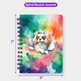 thumbnail image 5 of Funny Watercolor Adorable Cavalier King Charles Spaniel Peeking Through Torn Paper Effect Spiral Bound Journal Dog Lover Gifts 5x7in Spiral Notebook - 00026, 5 of 5