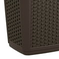 thumbnail image 6 of Suncast 30 Gallon Resin Wicker Decorative Outdoor Trash Hideaway, Java (2 Pack), 6 of 6