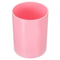 Uxcell Pencil Holder, Makeup Brush Holder Cup Storage Round Desktop Organizer Pink