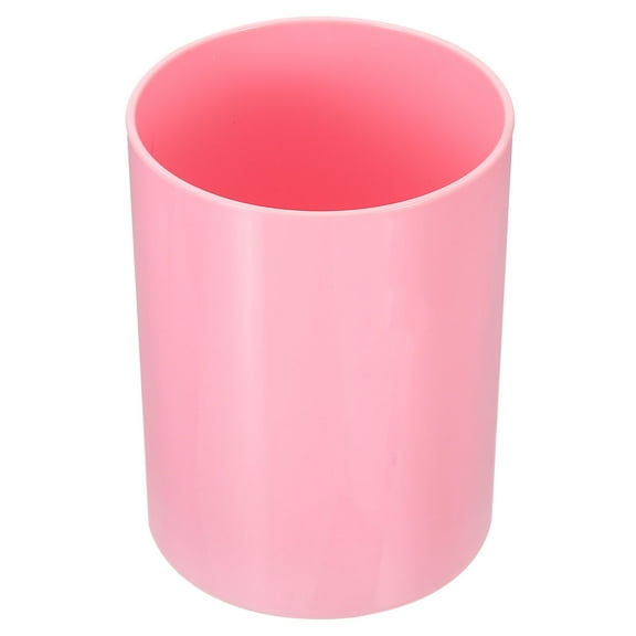 Uxcell Pencil Holder, Makeup Brush Holder Cup Storage Round Desktop Organizer Pink