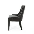 thumbnail image 4 of Noble House Tyler Contemporary Bonded Leather Dining Chairs,Set of 4, Brown, 4 of 7