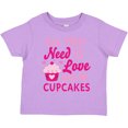 thumbnail image 3 of Inktastic Valentines Day All you Need is Love and Cupcakes Boys or Girls Toddler T-Shirt, 3 of 5