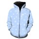 thumbnail image 1 of Sudadera con capucha y cremallera para hombre, con estampado de copos de nieve de invierno, manga larga, estilo hip hop, con estampado 3D, de gran tamaño, unisex, estilo Harajuku para adolescentes, 1 of 6