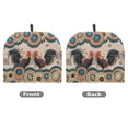 thumbnail image 2 of HELLHERO Polyester Canvas Coffee Pot Cloth Covers Back-to-back Roosters Flowers Lightweight Insulating Warming for Housewife, 2 of 7
