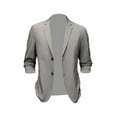 thumbnail image 2 of Suit Jacket Men Mens Suit Coats, Versatile Mens Sport Coats and s for Business Wedding Gift Celebrations , Gray L, 2 of 8