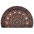 thumbnail image 2 of Boho Semi-Circular Entry Mat 24x35 Inches Non-Slip Doormat with Crystal Velvet for Doorway Style C, 2 of 5