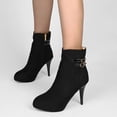 thumbnail image 2 of B91xZ Bottes de Combat pour Femmes Imperméables Randonnée Lacets Talon Bas Bottines Cheville, Noir 6.5, 2 of 5