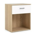 thumbnail image 6 of Bowery Hill 1 Drawer Nightstand in Oak and White, 6 of 13