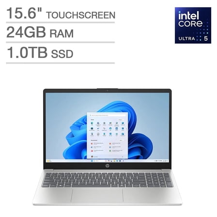 HP 15.6" FHD Touchscreen Laptop - Intel Core Ultra 5 125H - 1920 x 1080 - 24GB Memory - 1TB SSD - Windows 11 Home
