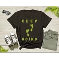 thumbnail image 5 of Cool Keep Going Motivational Quote Meme Walking Footprints T-Shirt Motivation Gift for Men Women Kids Boys Girls Footprint Steps Tshirt, 5 of 7