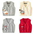 thumbnail image 6 of Esaierr 9 Months-5 Years Boys Girls Sleveeless Waistcoat Jacket for Toddler Baby,Embroidery Uniform Cotton Unisex Knitted Vests Unisex, 6 of 8