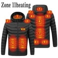 thumbnail image 2 of KEINXS Heated Jacket for Men Smart Electric Rechargeable Hooded Heating Coat Clothing with 3 Heating Levels  11 Heating Zones, 2 of 8