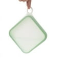 thumbnail image 1 of Bolsa de almacenamiento de sándwich de silicona, contenedor de almacenamiento de alimentos reutilizable grueso, bolsas de sándwich lavables a prueba de fugas (verde), 1 of 5