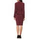 thumbnail image 3 of Conjuntos de trajes para mujeres INSPIRE CHIC, atuendos de negocios, blazer peplum sin cuello, falda lápiz formal, conjunto de 2 piezas XL burdeos, 3 of 6
