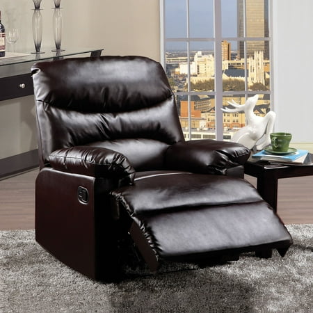 Acme Arcadia Recliner, Espresso Faux Leather