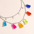thumbnail image 3 of Collier Ours en Gélatine Mignon 7 Couleurs Pendentif en Résine Coloré pour Femmes Filles(C), 3 of 6