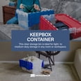 thumbnail image 2 of Akro-Mils KeepBox 12 Gallon Plastic Storage Bin, Stackable Tote with Lid, Clear/Blue, 2 of 11