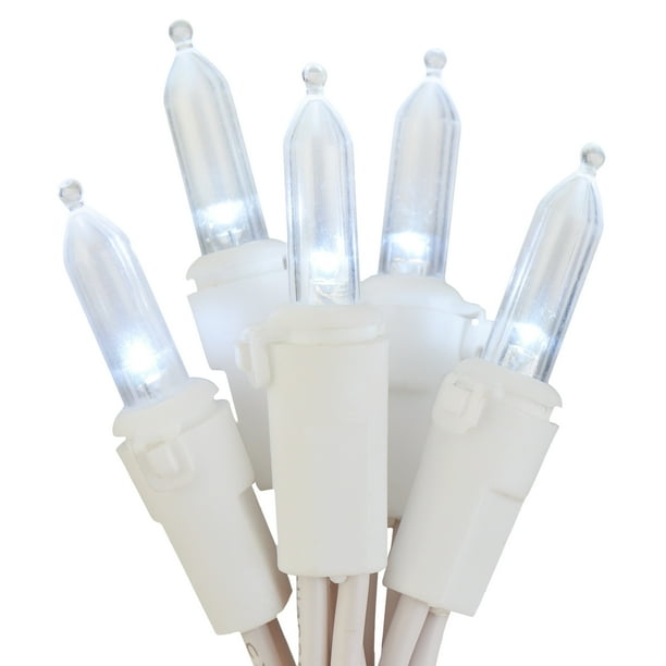 Holiday Time Cool White LED Mini Lights, 86', 100 Count, 4 Pack, White