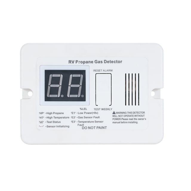 Detector de Gas de ProPano Digital de Autocaravana Conarma Fuerte de 85 dB, alarma de gas de 12v de para el remolque de autocaravana, Tamaña Pequeño