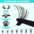 thumbnail image 3 of Kit de racimos de pestañas AMZGIRL LASH 320 piezas 60D DIY individual, 3 of 8