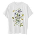 thumbnail image 4 of Drses Wildflowers Shirt for Women Oversized Floral Loose T Shirts Graphic Tees Flower Plant Shirts Womens Tops, 4 of 7
