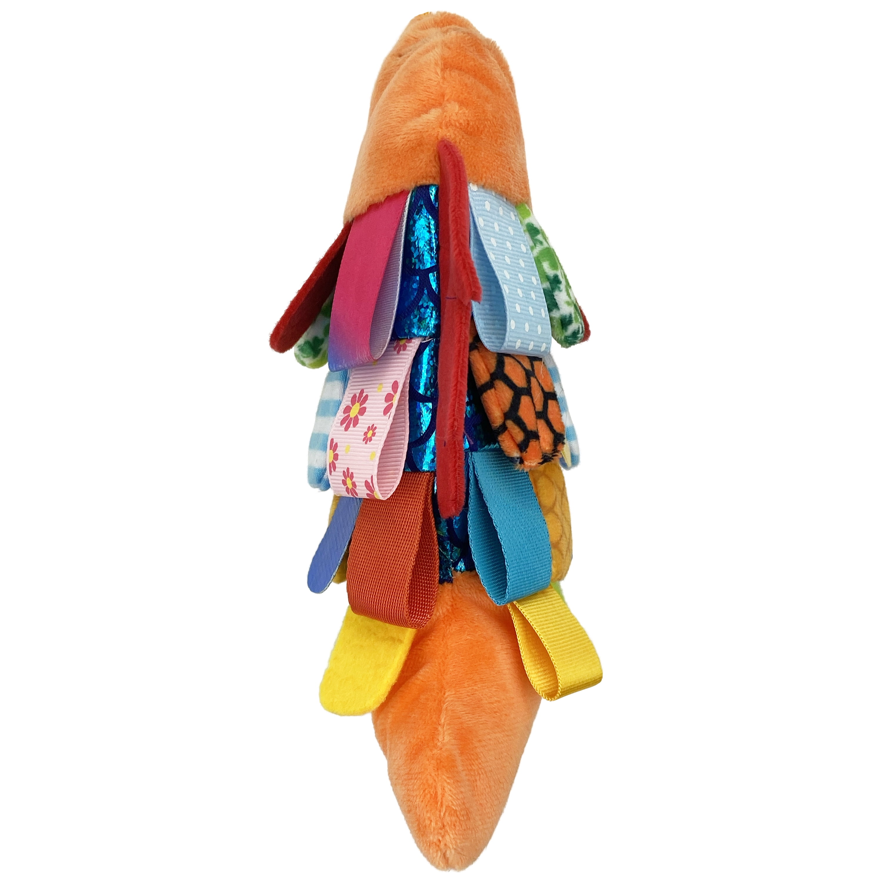 Vibrant Life Flappy Fish Plush Dog Toy with Crinkle and Squeaker, Multicolor