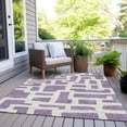 thumbnail image 6 of Addison Rugs Chantille Indoor/Outdoor Transitional Lines Purple Washable Rectangle Rug, 3' x 5', 6 of 6
