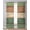 seaweed green, variant on Farmhouse Teal Blue Brown Sheer Curtains 84 Inch Length 2 Panels Set for Living Room/Bedroom, Vintage Wooden Striped Kitchen Curtains Grommet Semi-Sheer Curtains Drapes Window Treatments 42"x84"x2