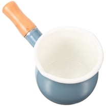 Pans Non Stick Pot Household Milk Pot Small Pot Household 10cm Enamel Wooden Baby Child
