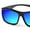 Glossy Black Frame/Blue Mirrored Lens, variant on TINHAO Fit Over Polarized Sunglasses Over Glasses, Wrap Around Sunglasses Over Prescription Glasses