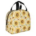 thumbnail image 2 of Disketp Watercolor With Sunflowers for Insulated Lunch Bag for Women and Men, Perfect for Work, Hiking, Picnic, 2 of 8