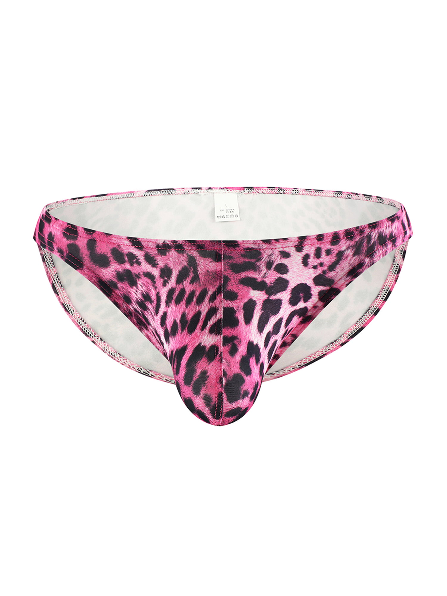 Mens Sexy Breathable Panties Leopard Print Brief Comfy Underwear Soft  Underpants 
