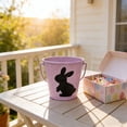 thumbnail image 4 of Easter Mini Buckets,Small Metal Rabbit Buckets with Handle – 4.1" Galvanized Bucket Leak Proof & Rust Resistant,Best for Easter Party Décor,Candy Craft,Pencill Holder Classrooms(Purple), 4 of 9