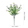 thumbnail image 3 of Purple Artificial Flowers Faux Bouquet, Uv Resistant Fake Silk Flowers with Eucalyptus Stems, No Fade Faux Floral Arrangements for Home Decor Wedding Centerpiece Outdoor Patio,, 3 of 9