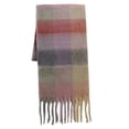 thumbnail image 2 of Eoperou Women Scarf Colorful Rainbow Plaid Fringed Thick Tassels Fuzzy Double-sided Keep Warm Soft Autumn Winter Adults Long Scarf Shawl for Daily Life, 2 of 8