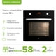 thumbnail image 2 of Horno Empotrable Mixto Gas Natural y Eléctrico 127V de 58L, Panel Digital, Temporizador 24hrs, Temp 130°-250°C | AVERA HEM02NAT, 2 of 8