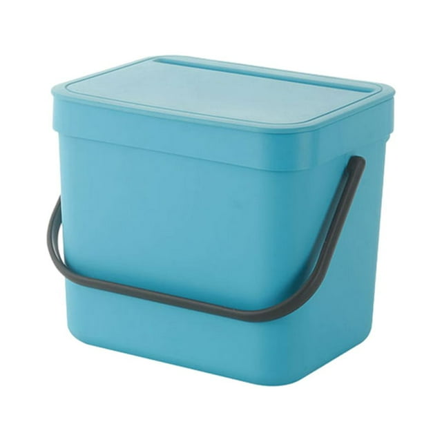 Youkk Sturdy And Durable Wall Mounted Trash Cans For Clean Household Environment blue 7L
