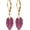 A04, variant on Simple Single Stone Drop Earrings, 18K Yellow Gold Plated Natural Geometric Crystal, Style N9950