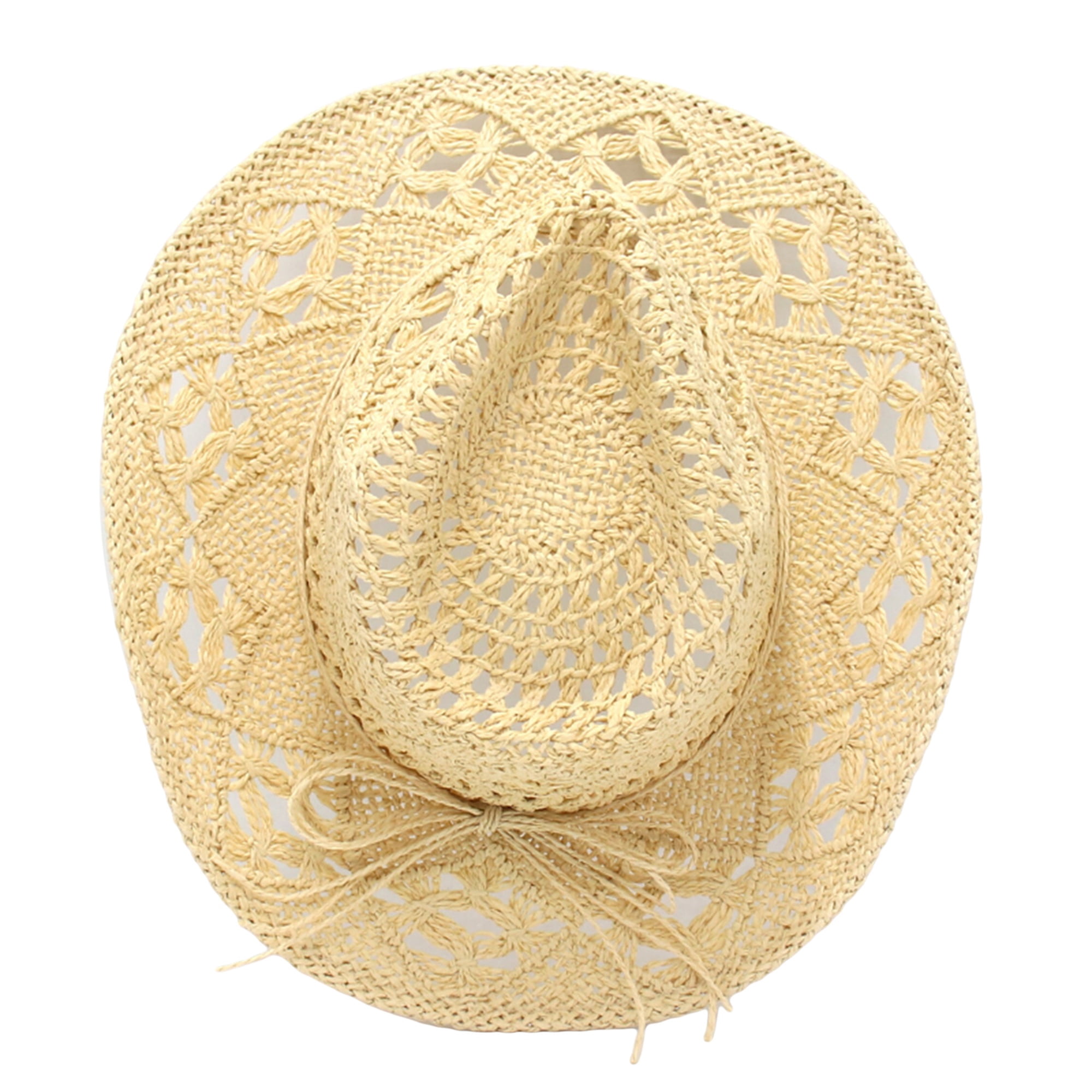 Women and Men Western Cowboy Hats Summer Outdoor Straw Hat 